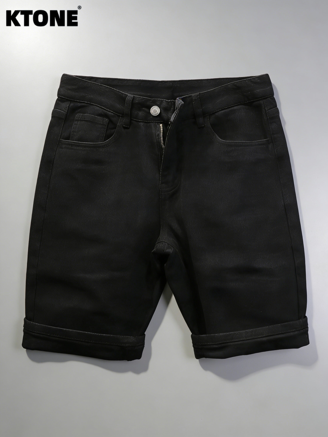 Men'S Accessories For Jeans - Celana Pendek Denim Hitam Polos Untuk