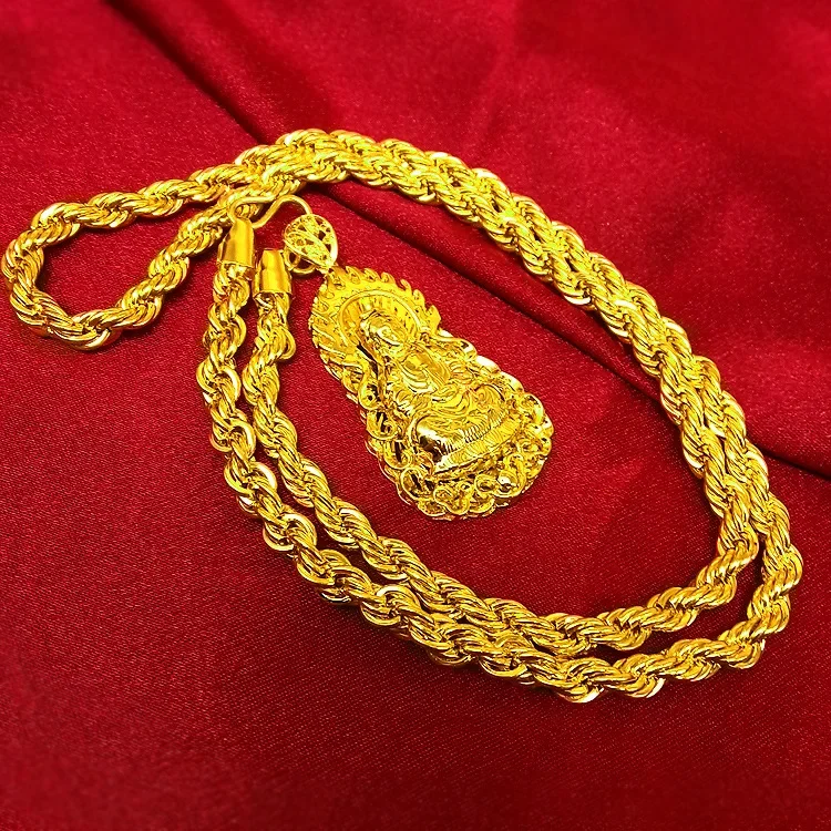 Men Accessories Look - Kalung Emas Asli AU999 24K Pria