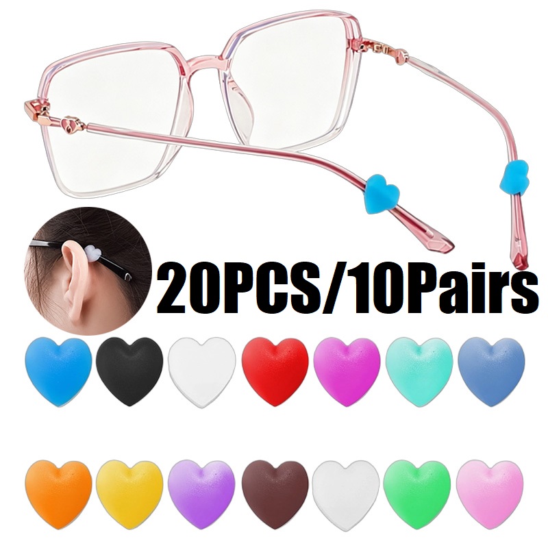 Men Accessories Tips - 20 Buah Kait Telinga Kacamata Silikon