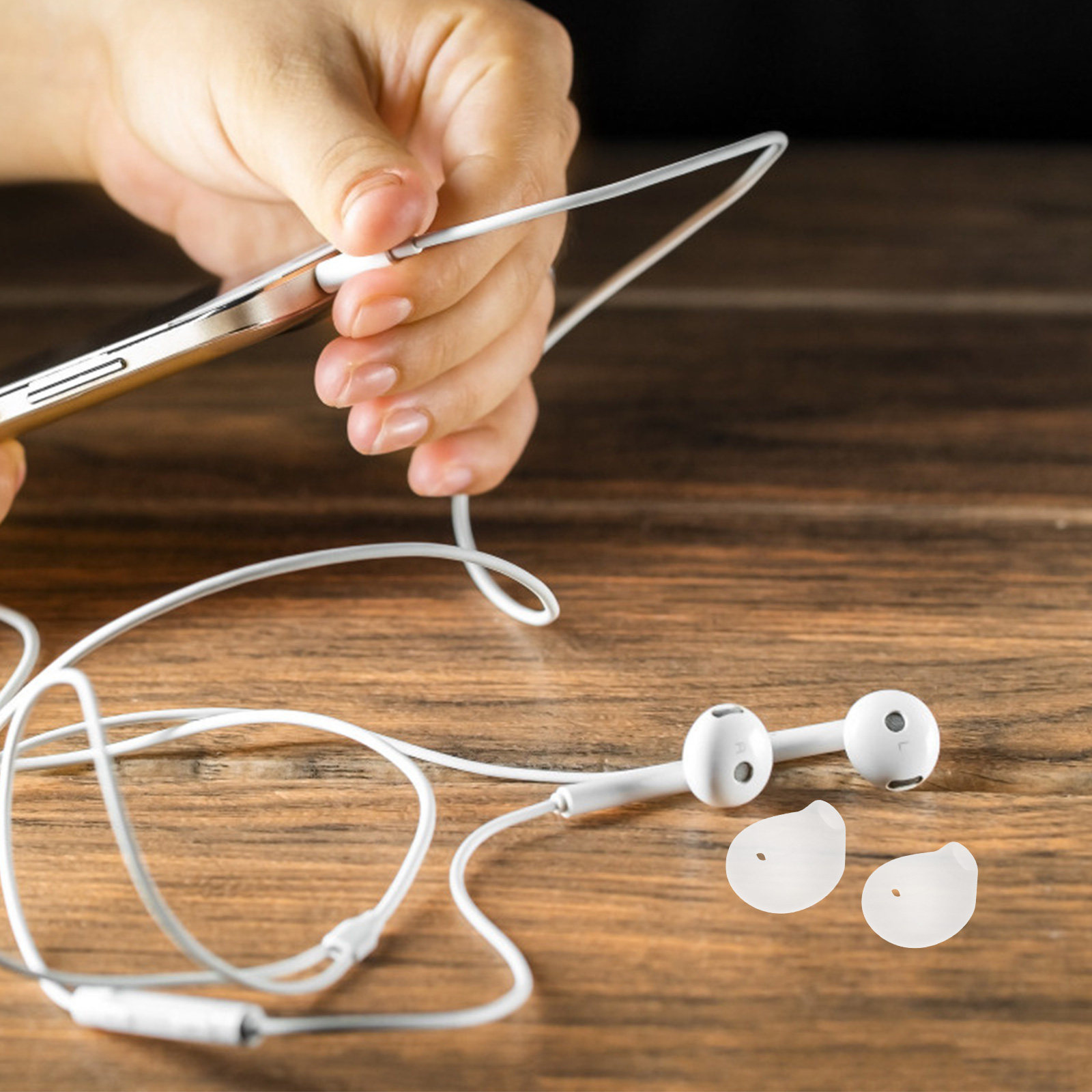 Men Accessories Tips - 10 Pasang Tip Earbud Silikon Pengganti,