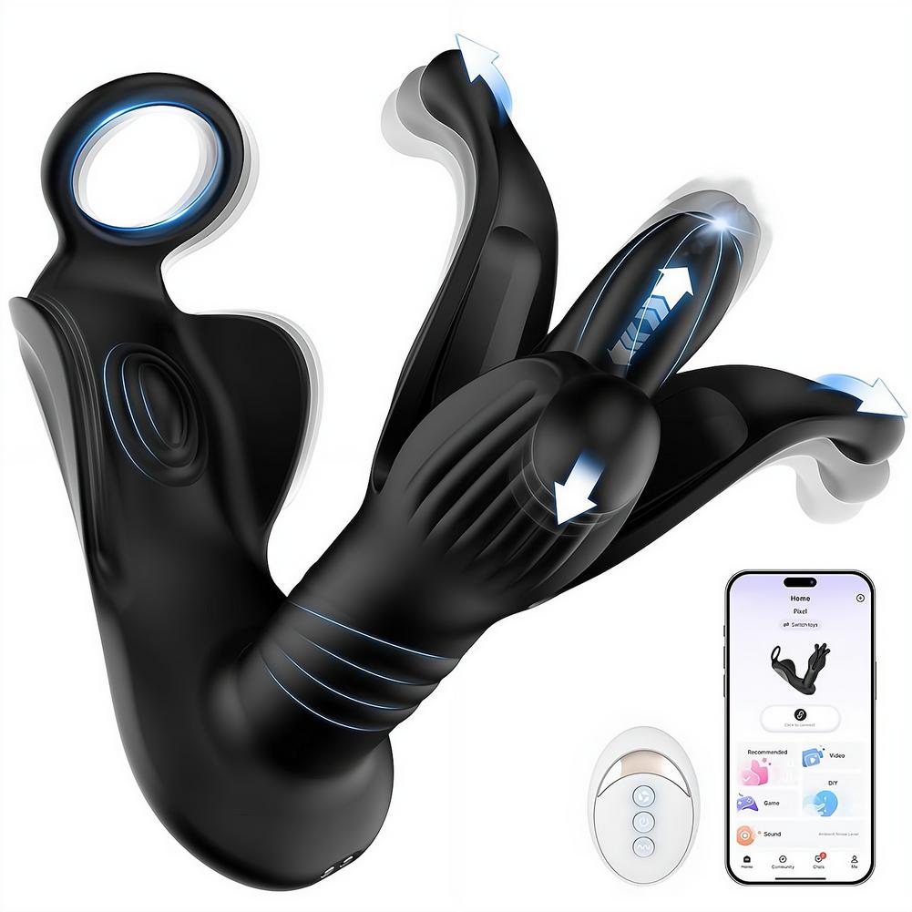 Men Accessories App - Vibrator Anal Plug Bluetooth Nirkabel dengan