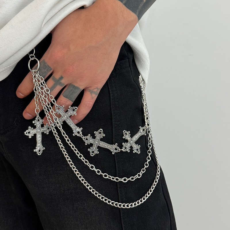 Men'S Accessories For Jeans - Rantai Celana Logam Punk Fashion Rantai