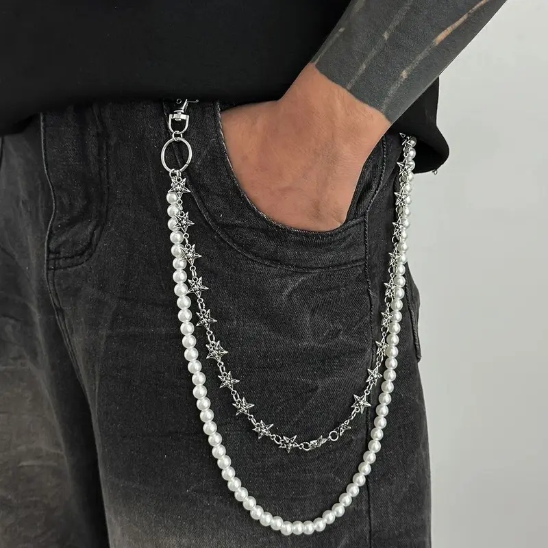 Men'S Accessories For Jeans - Salircon Vintage Punk Metal Pentagram Celana
