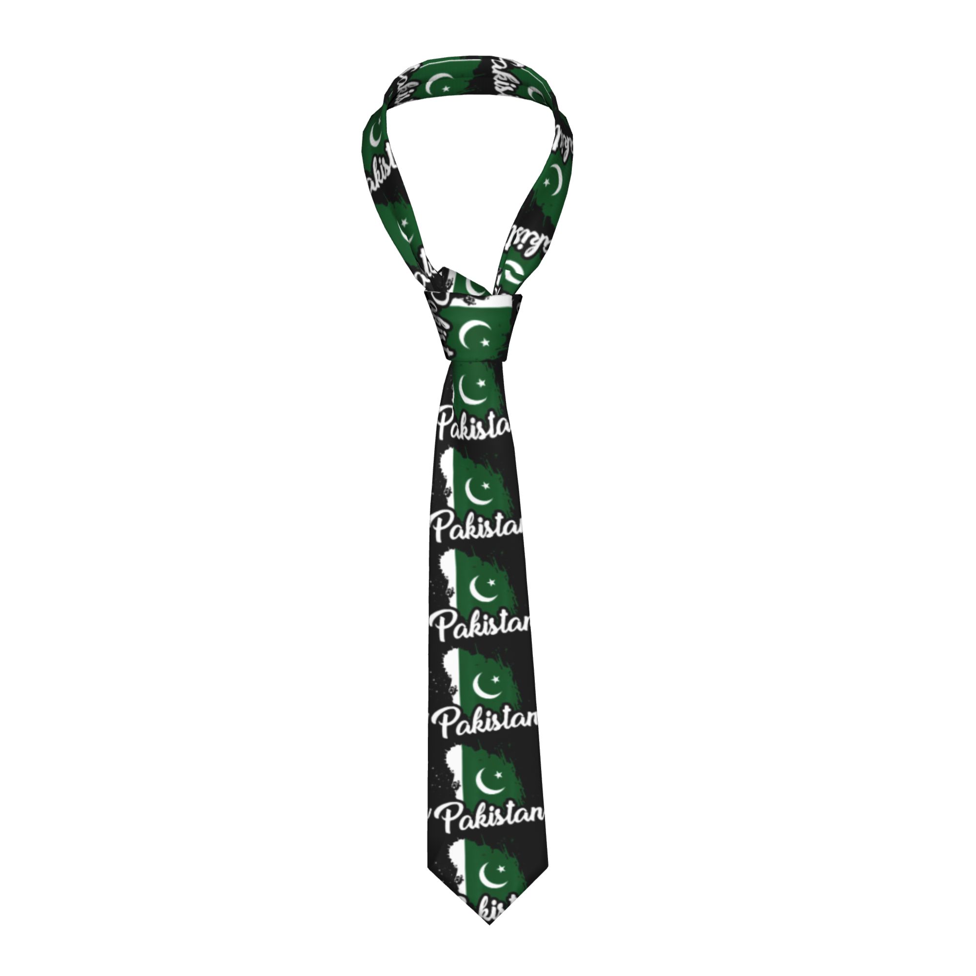 Men Accessories In Pakistan - Dasi Pria Bendera Pakistan Dasi Leher