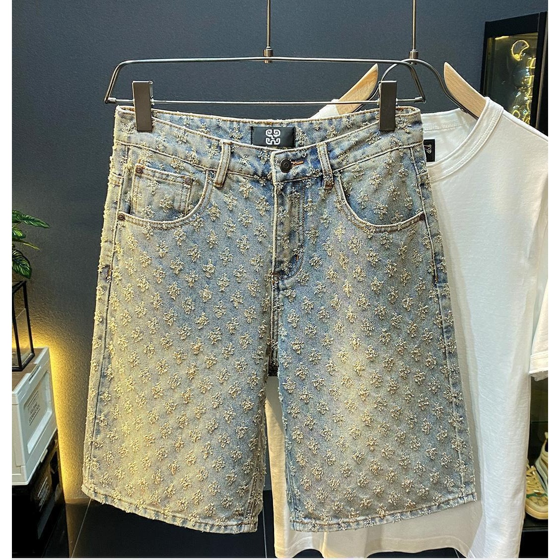 Men'S Accessories For Jeans - Celana Pendek Denim High Street Musim