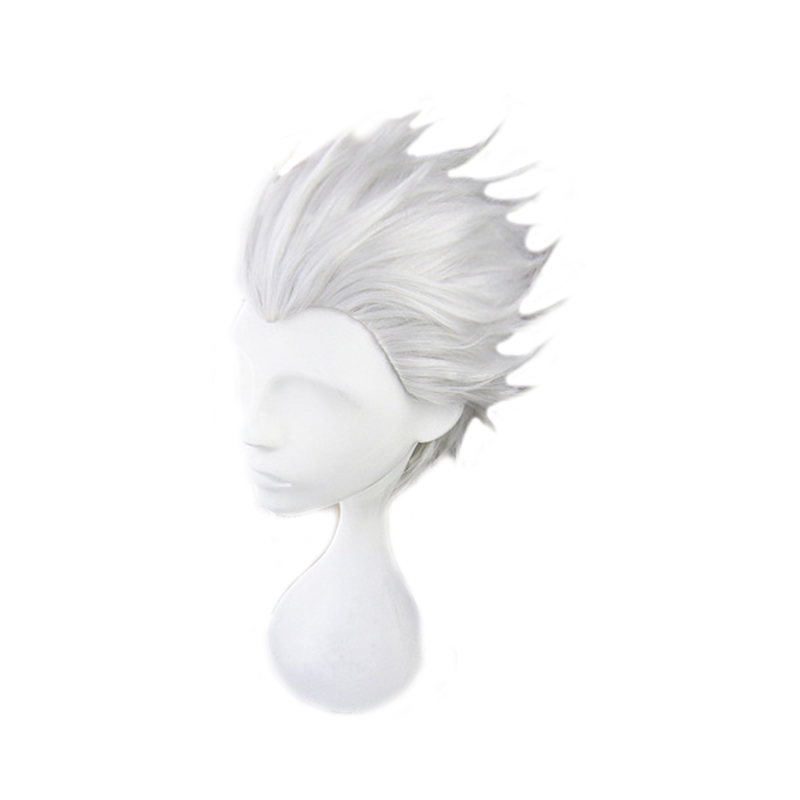 Men Accessories In Silver - Vergil Cosplay Wig Pendek Abu-abu Silver