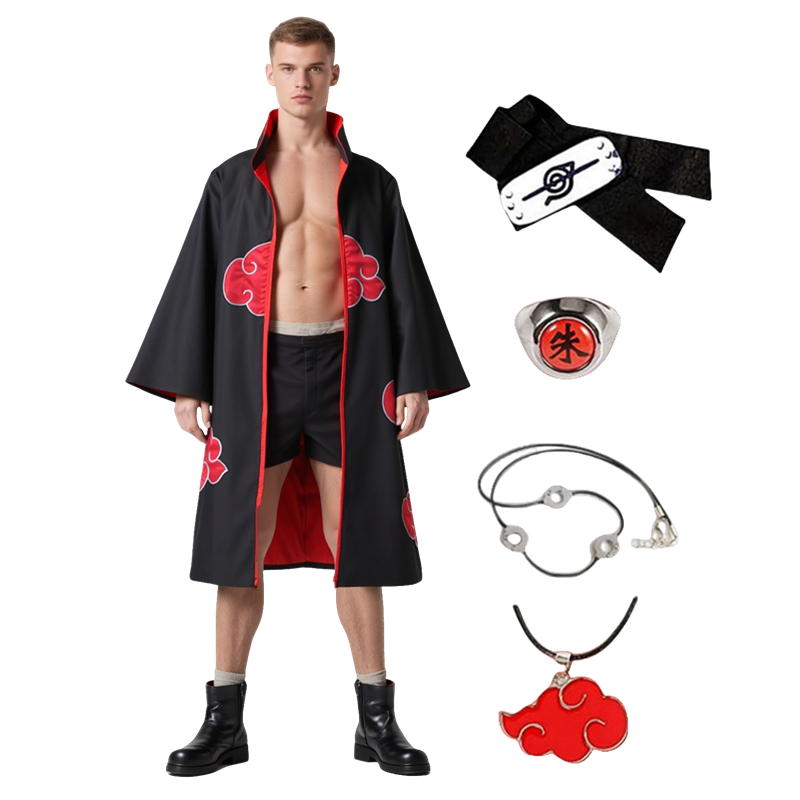 Men Accessories Jewellery - Kostum Cosplay Anime Akatsuki Pria Jubah