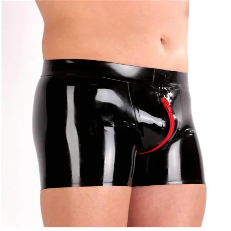 Men Accessories Look - Celana Dalam Pria Seksi Lateks dengan