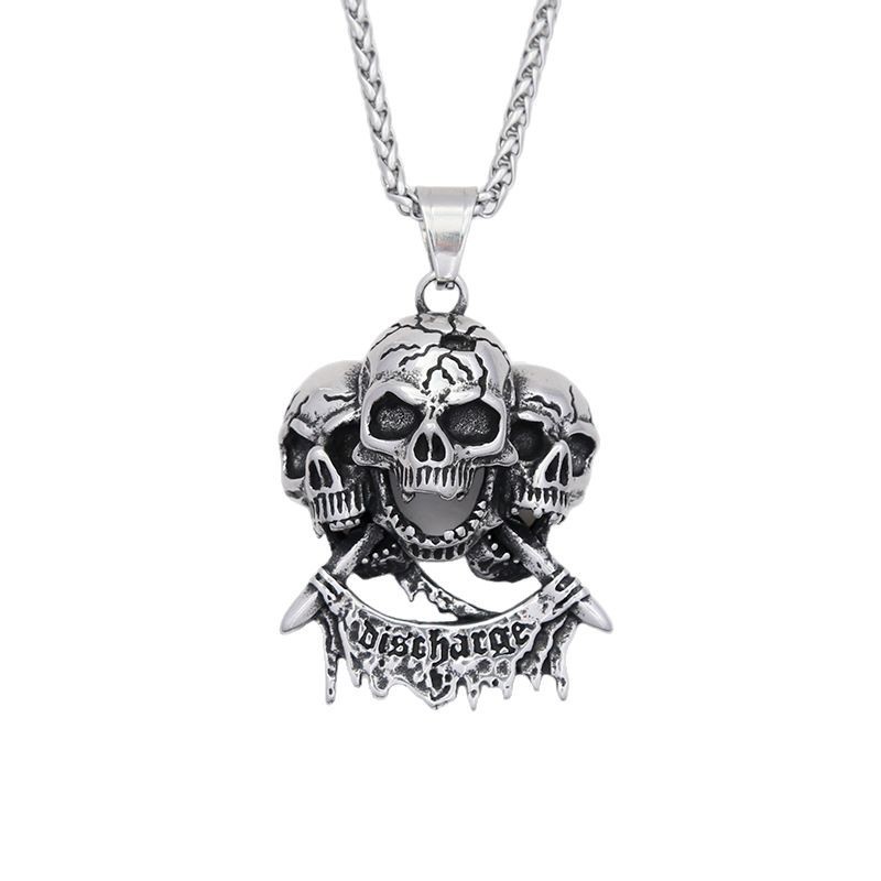 Kalung tengkorak gaya hip-hop  - Men Accessories Look ulasan dan harga
