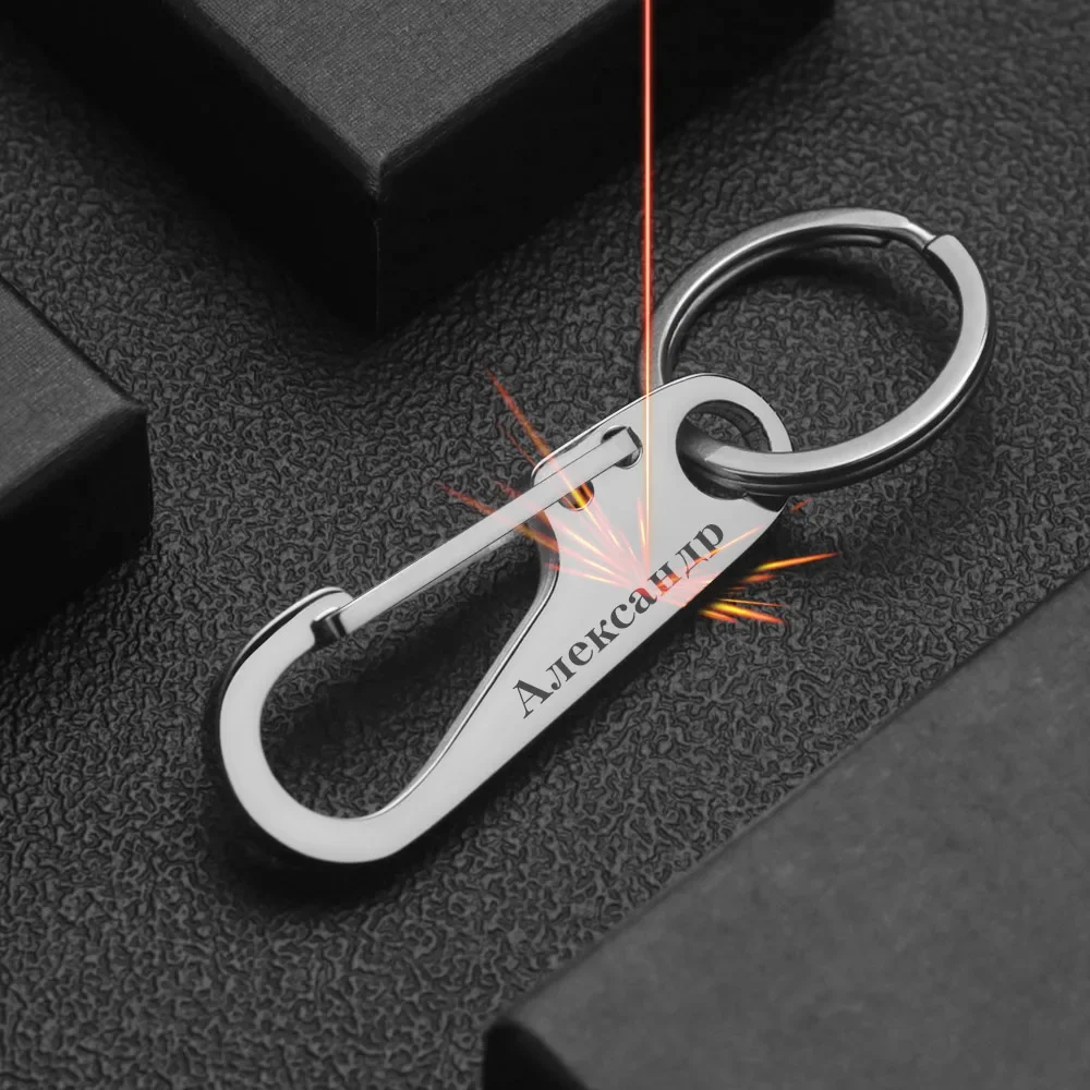 304 Gantungan Kunci Baja Tahan - Men Accessories In Silver ulasan dan harga
