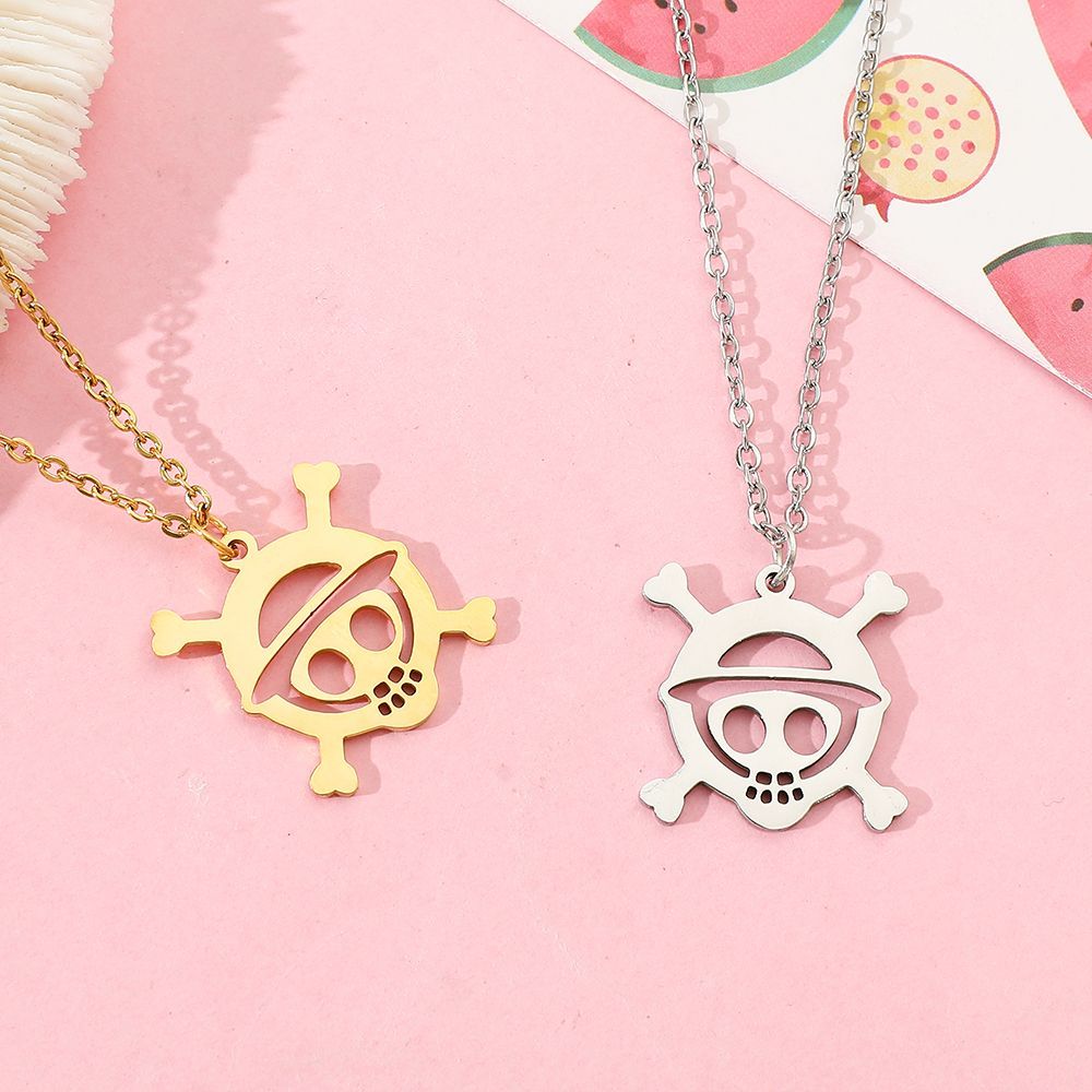 Kalung Liontin Tengkorak Anime - Men Accessories Necklace ulasan dan harga