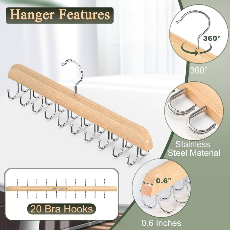 Gantungan Dasi Kayu Rak Sabuk  - Men'S Accessories Organizer For Wardrobe ulasan dan harga
