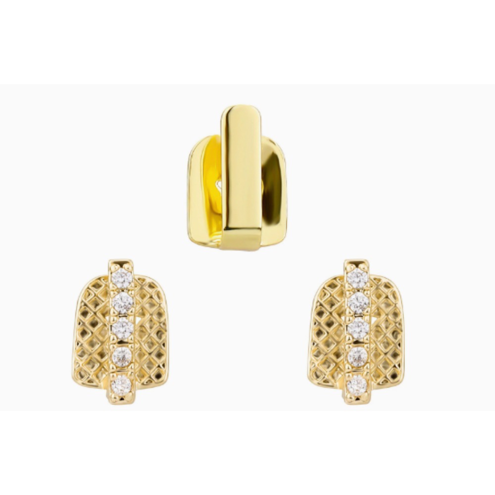 Grillz Gigi Lapis Emas Perak M - Men Accessories In Silver ulasan dan harga