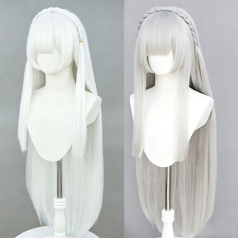 Wig Cosplay Anime Re:Zero Emil - Men Accessories Look ulasan dan harga
