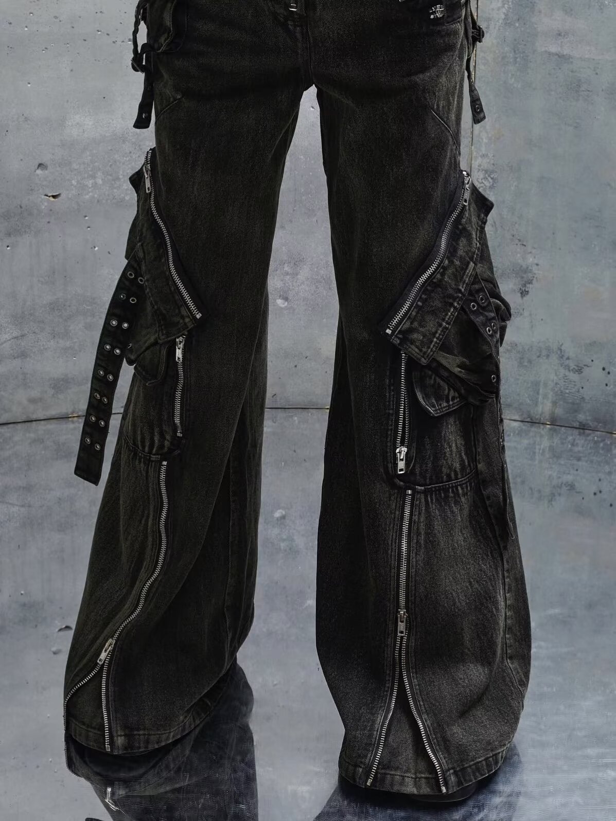 Celana Jeans Hitam Y2K Gothic  - Men'S Accessories For Jeans ulasan dan harga