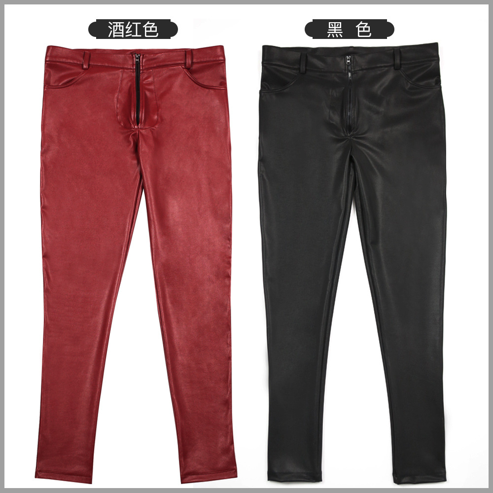 Jeans Skinny Kulit PU Pria Cel - Men'S Accessories For Jeans ulasan dan harga