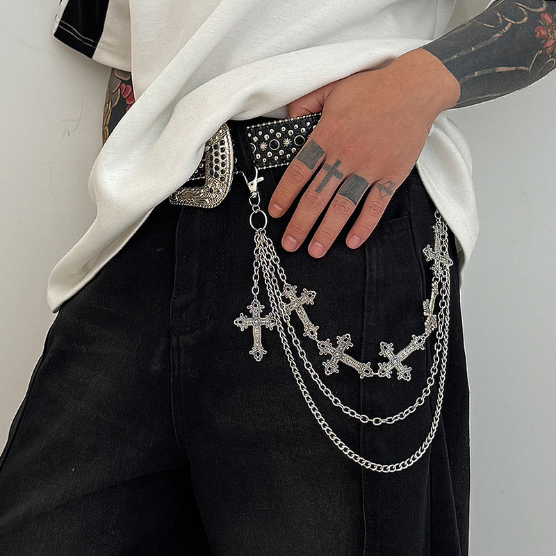 Rantai Celana Logam Punk Fashi - Men'S Accessories For Jeans ulasan dan harga