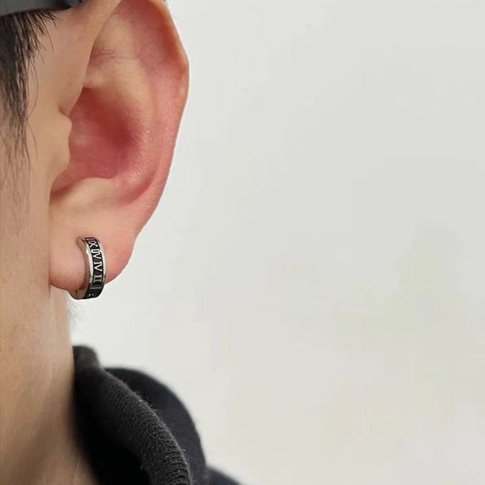 1 pasang klip telinga angka Ro - Men Accessories Look ulasan dan harga