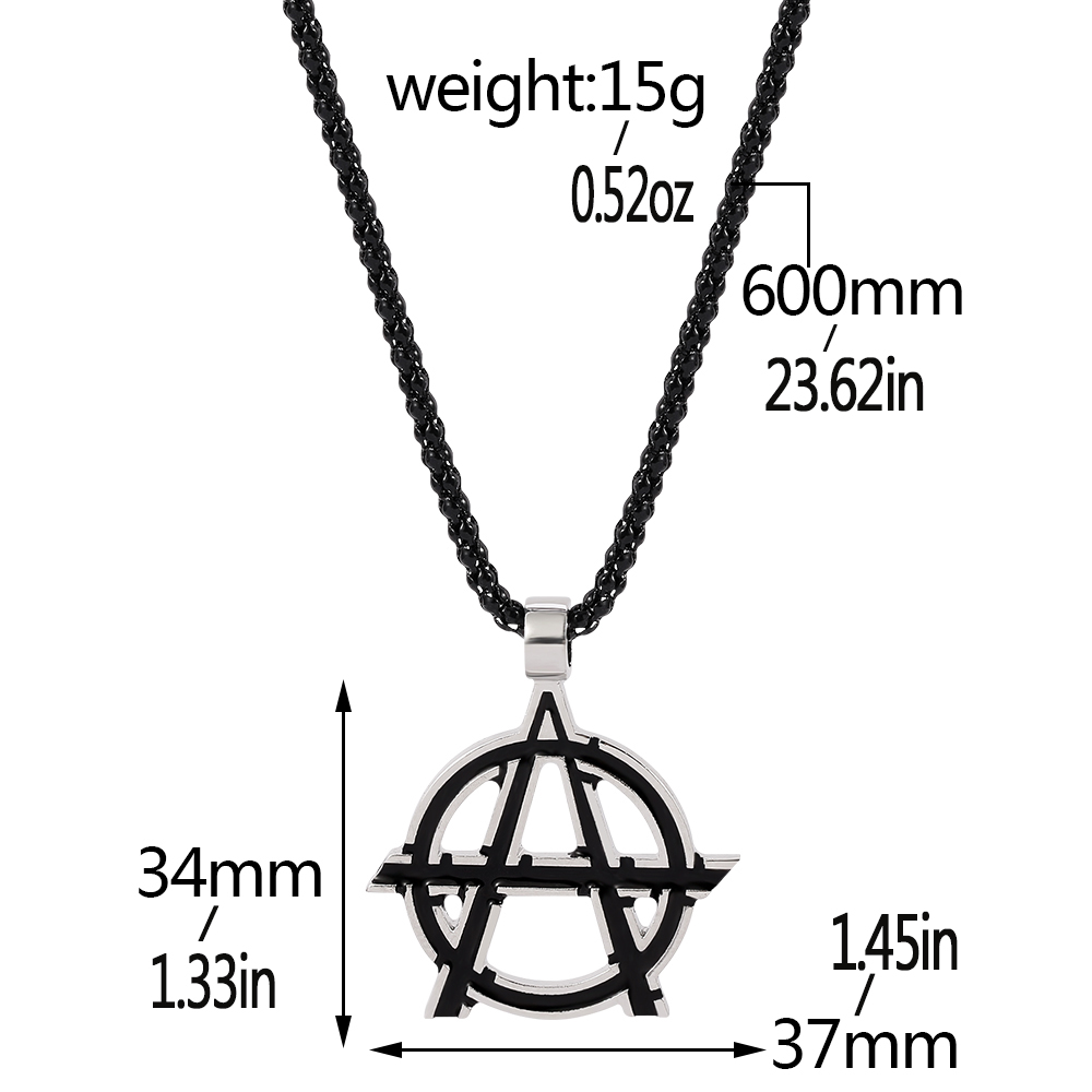 Kalung Logo Huruf A Simbol Fil - Men Accessories Necklace ulasan dan harga