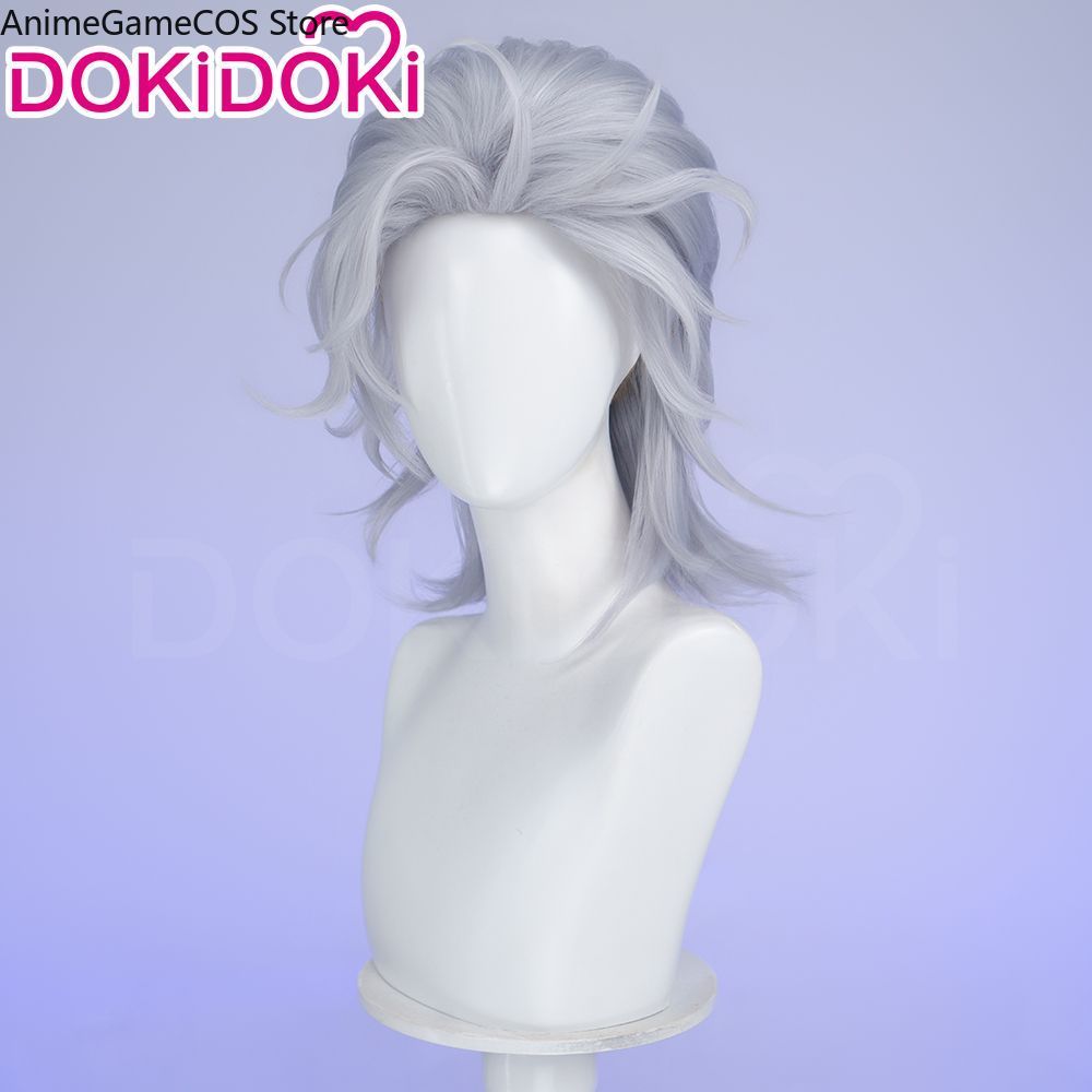 Wig Cosplay Anime Record Of Ra - Men Accessories In Silver ulasan dan harga