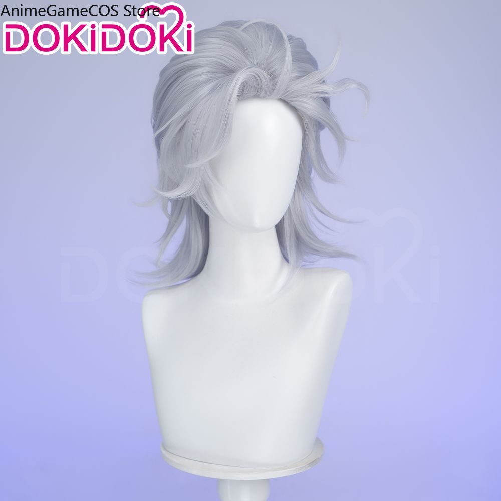 Wig Cosplay Anime Record Of Ra - Men Accessories In Silver ulasan dan harga
