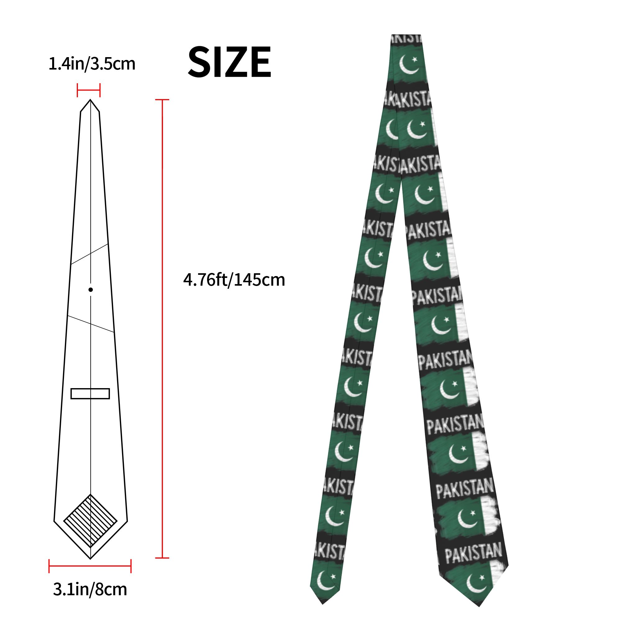Dasi Bendera Pakistan Motif Ak - Men Accessories In Pakistan ulasan dan harga