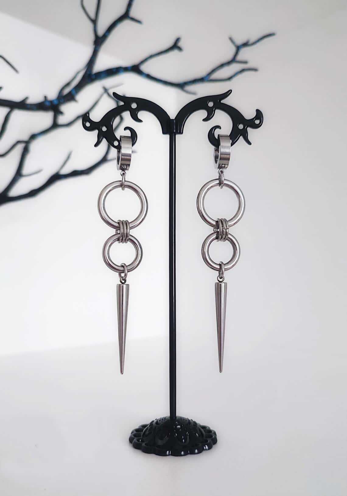 Anting-anting rivet punk, perh - Men Accessories Tips ulasan dan harga