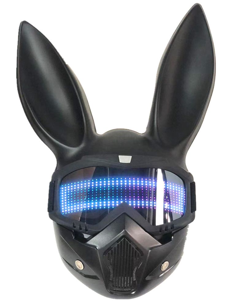 Topeng LED Halloween Bunny Gir - Men Accessories App ulasan dan harga