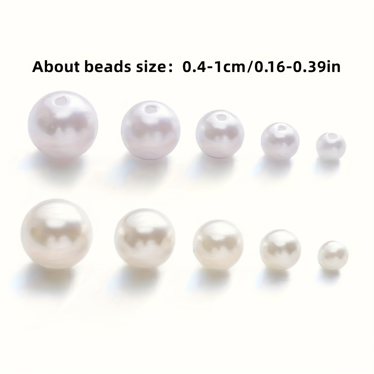 1388pcs 4/6/8/10mm Hitam, Puti - Men Accessories Jewellery ulasan dan harga