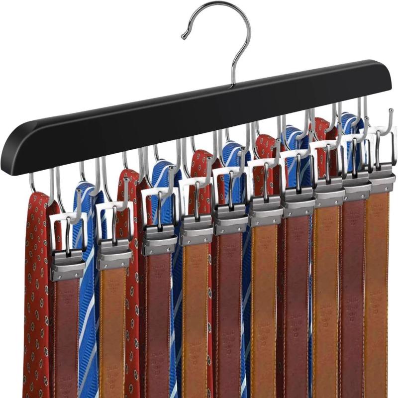 Rak Sabuk Kayu Gantungan Penyi - Men'S Accessories Organizer For Wardrobe ulasan dan harga