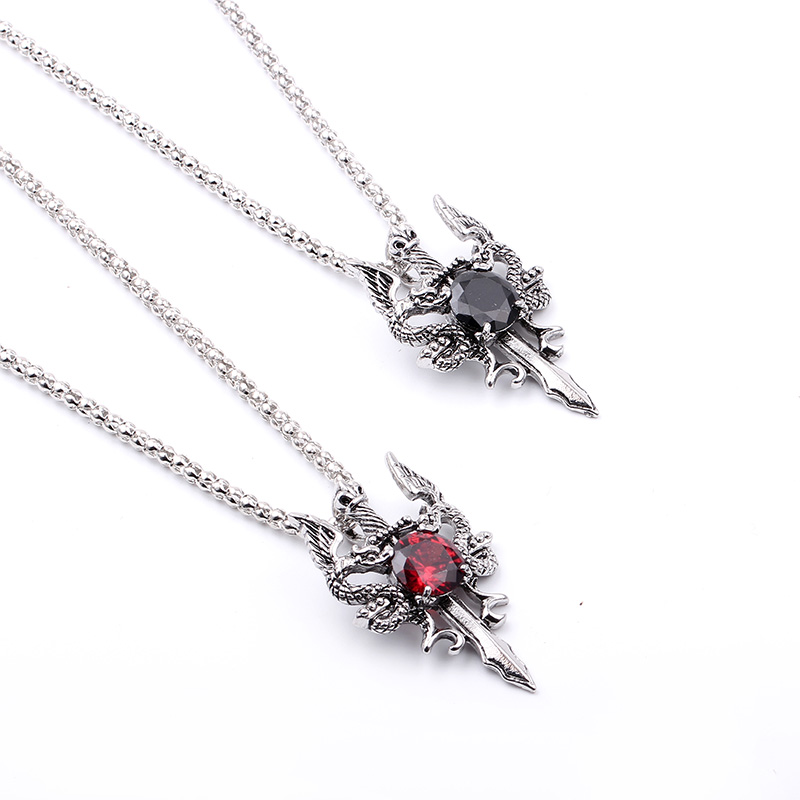 Kalung Salib Permata Hitam Nag - Men Accessories Necklace ulasan dan harga