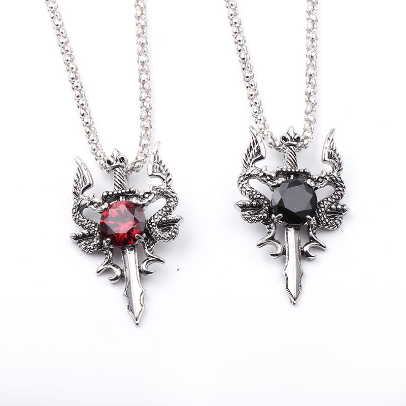 Kalung Salib Permata Hitam Nag - Men Accessories Necklace ulasan dan harga