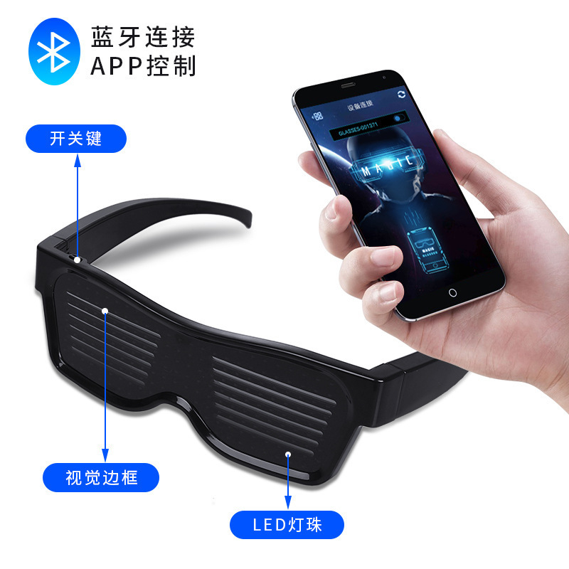 Kacamata LED Dewasa Kontrol Ap - Men Accessories App ulasan dan harga